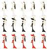 15Pcs 3 Colors Alloy Enamel Big Pendants ENAM-YW0008-92-1