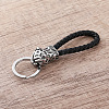 Braided PU Leather Keychains RO3493-2