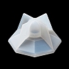 Faceted Hexagon DIY Silicone Candle Cup Molds DIY-P078-05-7