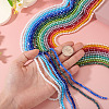 17 Strands 17 Colors Electroplate Glass Beads Strands EGLA-TA0013-43-6