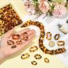80Pcs 5 Styles Transparent Acrylic Linking Rings OACR-FS0002-74-4