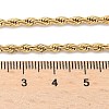 304 Stainless Steel Rope Chain Necklaces NJEW-F226-03G-05-3