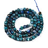 Natural Chrysocolla and Lapis Lazuli Beads Strands G-T141-65-2