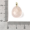 Natural Rose Quartz Pendants G-Z090-01G-04-3