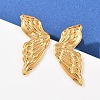 304 Stainless Steel Butterfly Wing Stud Earrings EJEW-I320-22G-01-1