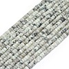 Natural Sesame Jasper/Kiwi Jasper Beads Strands G-P575-B23-4x2mm-2