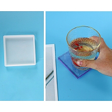 DIY Squre Coaster Silicone Molds DIY-P010-23