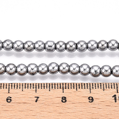 Electroplate Glass Beads Strands EGLA-T021-4mm-13B-1