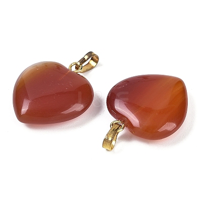 Dyed & Heated Natural Carnelian Pendants G-G956-B52-G-1