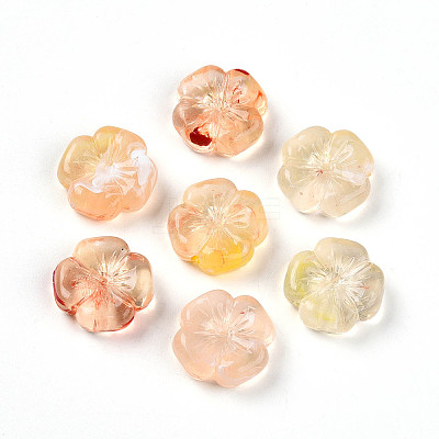 Transparent Acrylic Beads TACR-T028-40E-1