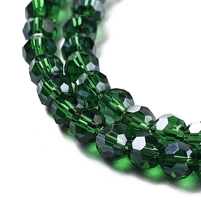 Electroplate Transparent Glass Beads Strands EGLA-A035-T4mm-A10-1
