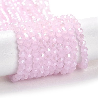 Electroplate Glass Beads Strands EGLA-A035-J4mm-A02-1
