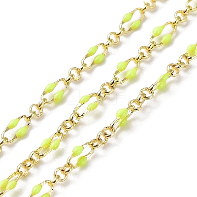 Enamel Oval Link Chains CHC-K014-10G-04-1