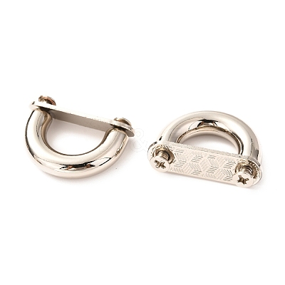 Zinc Alloy D Clasps PALLOY-A068-02P-1