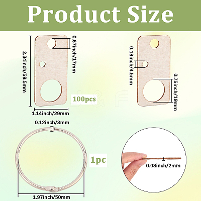 2 Bags Wood Thread Winding Boards AJEW-GF0011-68C-1
