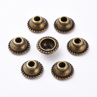 Tibetan Style Bead Caps X-MLF0656Y-NF-1