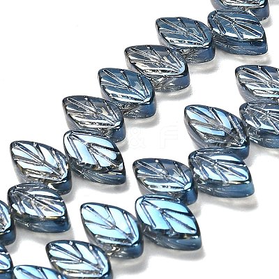 Electroplate Glass Beads Strands EGLA-B004-02A-FR04-1