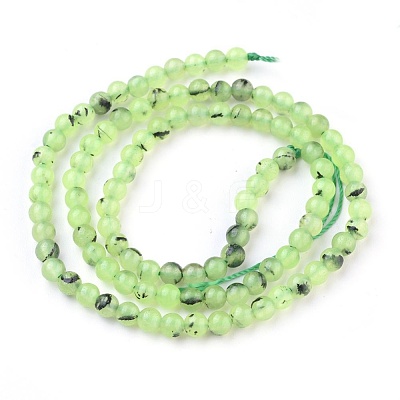 Natural Prehnite Beads Strands G-I250-01A-1