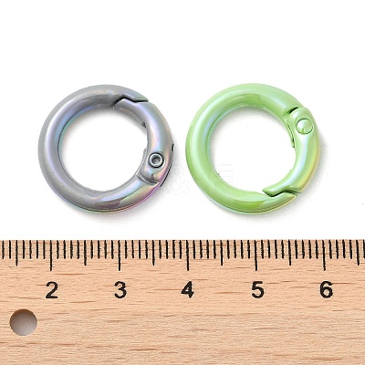 Spray Painted Alloy Spring Gate Ring X-PALLOY-H131-10-1