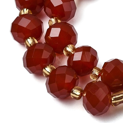 Natural Carnelian(Dyed & Heated) Beads Strands G-D105-B12-1
