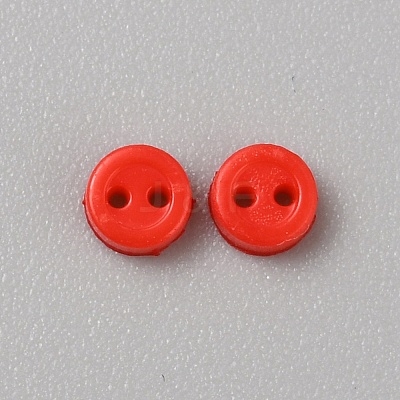 Mini Resin Button FIND-WH0260-26D-1