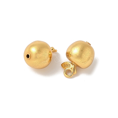 Matte Gold Color 925 Sterling Silver Pendants STER-R014-15G-1