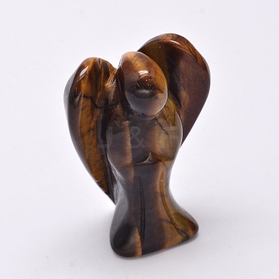 Angel Nautral Tiger Eye Home Display Decorations DJEW-L009A-09-1