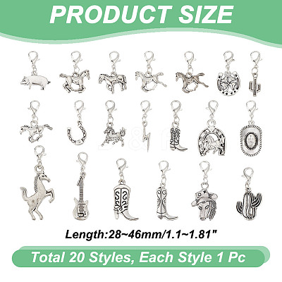 Alloy Pendant Decorations HJEW-GA00004-1