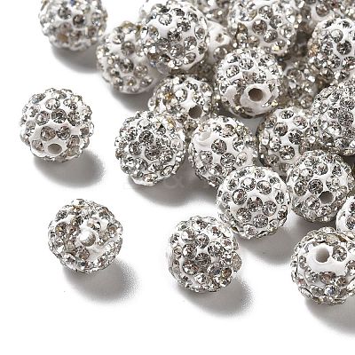 Pave Disco Ball Beads X1-RB-A130-10mm-9-1