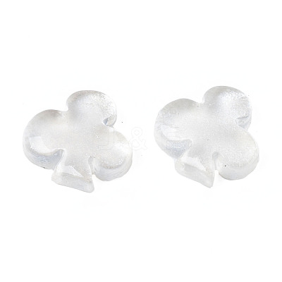 Spray Painted Transparent Resin Cabochons CRES-S302-61A-1