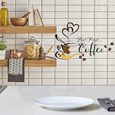 PVC Plastic Sticker for Wall Decoration DIY-WH0349-101-1