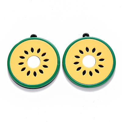 Cellulose Acetate(Resin)Pendants KY-R017-15B-1
