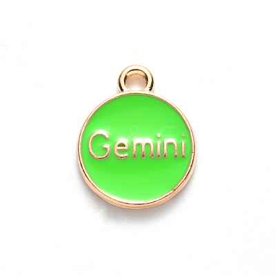 Alloy Enamel Pendants X-ENAM-S124-01B-06I-1