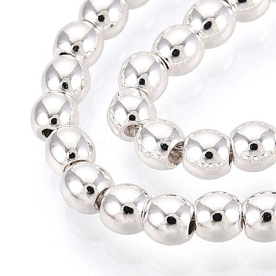 Electroplate Non-magnetic Synthetic Hematite Bead Strands X-G-Q466-3mm-02-1