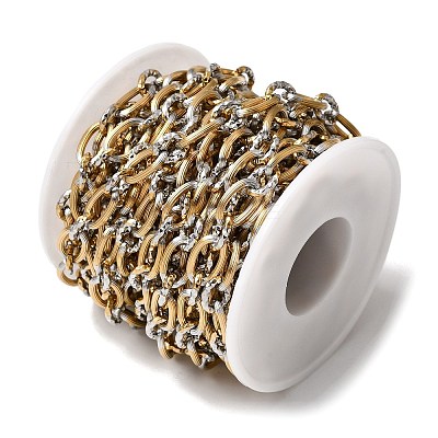 304 Stainless Steel Figaro Chains SA-CBAB767-04GP-1