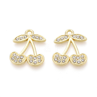 Alloy Rhinestone Pendants FIND-N008-31KCG-1