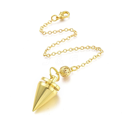 Brass Cone Dowsing Pendulums KK-K239-02G-1