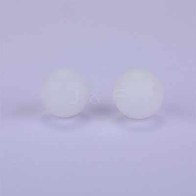 Round Silicone Focal Beads SI-JX0046A-31-1