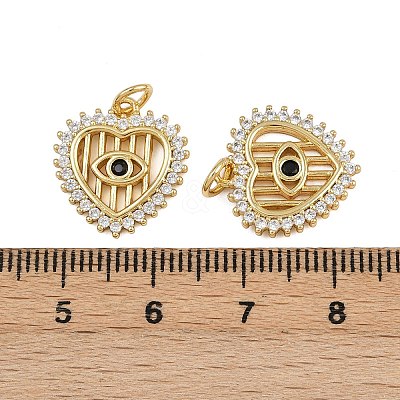Brass Micro Pave Cubic Zirconia Pendants ZIRC-I367-11G-09-1