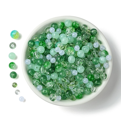 DIY Round Acrylic Beads Bracelets Making Kits DIY-FS0007-02D-1