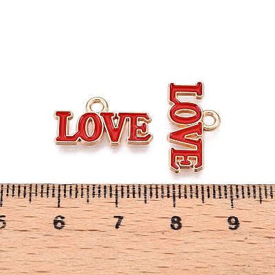 Valentine's Day Theme Alloy Enamel Pendants ENAM-T020-50D-05-1