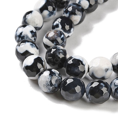 Natural Fire Crackle Agate Beads Strands G-M437-A01-01K-1