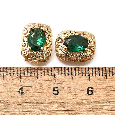 Brass Glass Beads KK-M318-45G-01-1