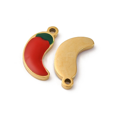 304 Stainless Steel Enamel Pendants STAS-U060-01G-01-1