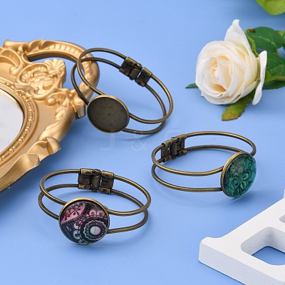 Brass Bangle Making MAK-Q011-73AB-25mm-1