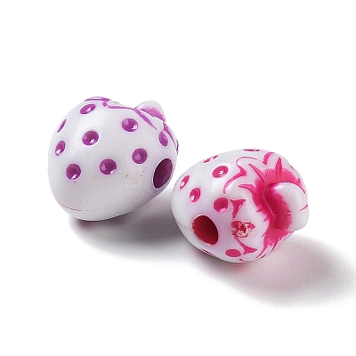 Craft Style Opaque Acrylic Beads OACR-A027-01-1