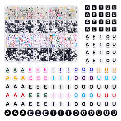 1000Pcs 40 Styles Acrylic Beads MACR-TA0002-10-1