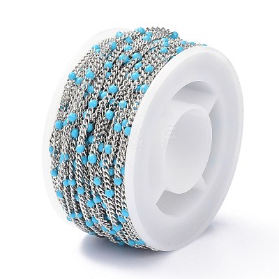 304 Stainless Steel Enamel Curb Chains CHS-P013-01P-03-1