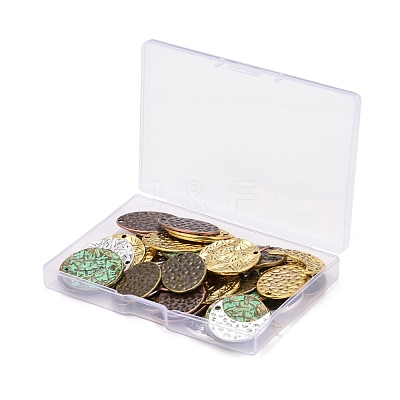 48Pcs 12 Style Alloy Pendants PALLOY-PH0001-90-1