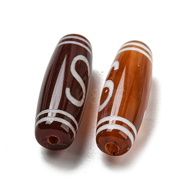 Tibetan Style dZi Beads Strands G-P526-A09-1